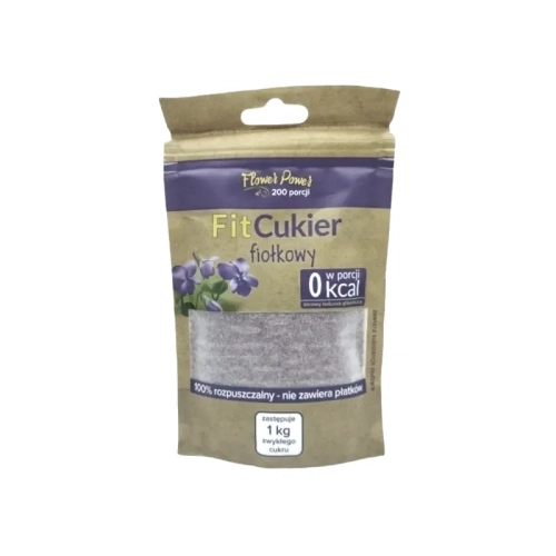 cukier fiołkowy erytrytol z aromatem fiołka 100 g