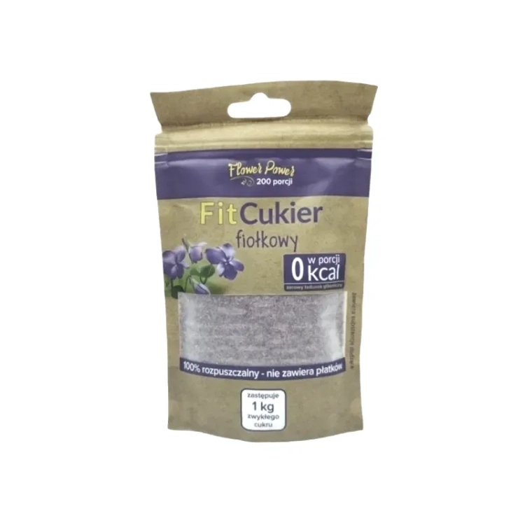 cukier fiołkowy erytrytol z aromatem fiołka 100 g