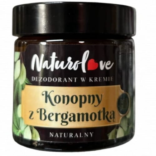 Dezodorant w kremie konopny z bergamotką 60 ml – naturalny dezodorant