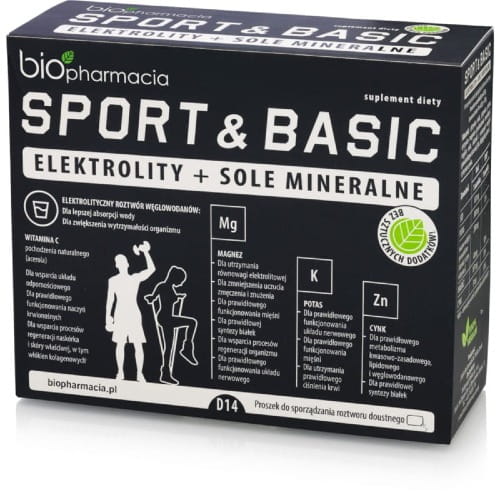 Biopharmacia Sport &amp; Basic – elektrolity 14 saszetek