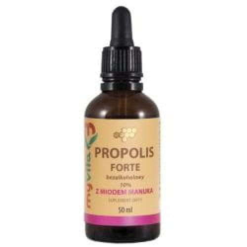 propolis bezalkoholowy myvita 10% z miodem manuka 50 ml