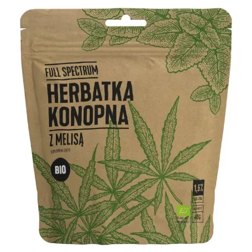 herbatka konopna full spectrum z melisą bio 40 g