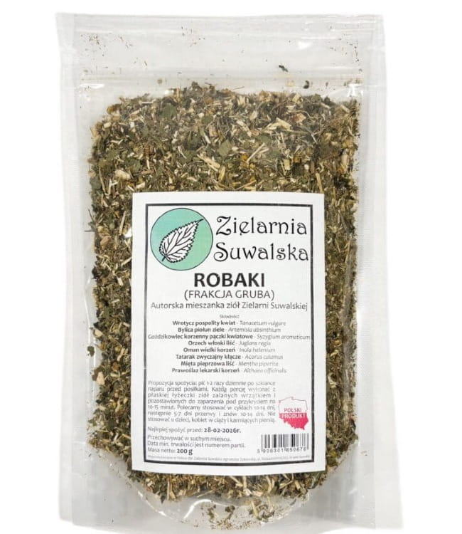 Mieszanka ziołowa cięta – Robaki frakcja gruba 200 g
