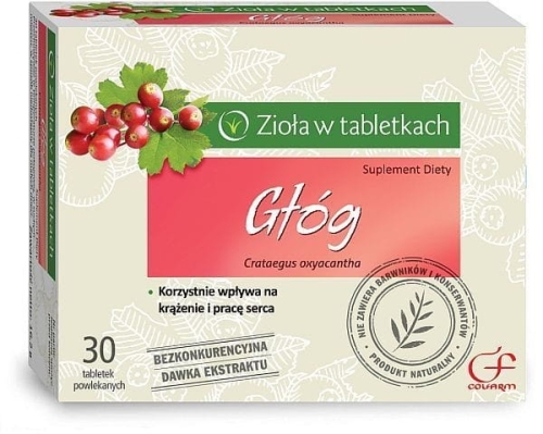 Głóg na krążenie – 30 tabletek
