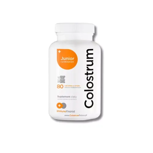 colostrum junior ImmunoFirstAid misie dla dzieci 80 cukierków