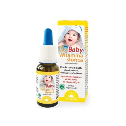 Dr. Jacob’s Witamina D3 Baby 20 ml – krople