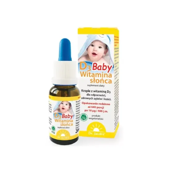 Dr. Jacob’s Witamina D3 Baby 20 ml – krople