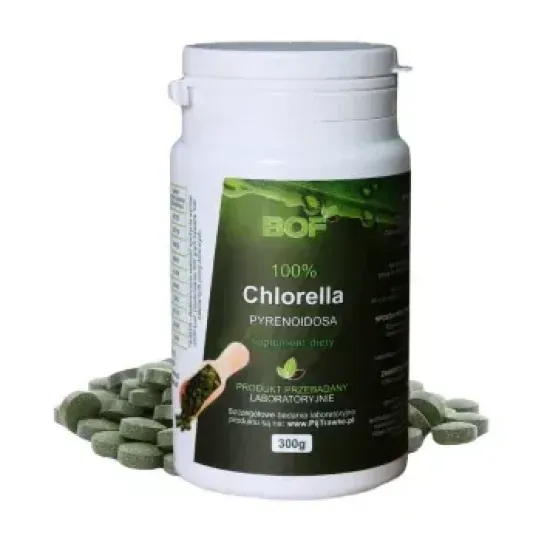 Chlorella Pyrenoidosa BOF – 1200 tabletek, opakowanie 300 g