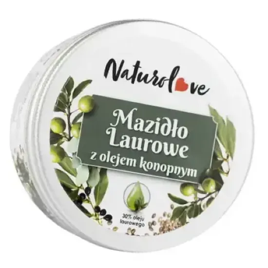 Mazidło Laurowe 30% z Olejem Konopnym – regeneracja skóry 100 ml