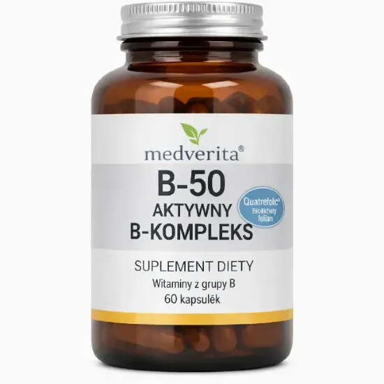 Medverita B‑50 Aktywny B‑Kompleks – suplement diety 60kapsułek