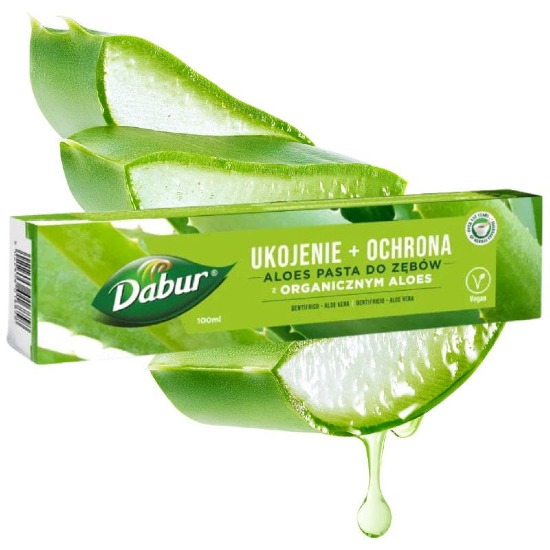 Aloesowa pasta do zębów Dabur bez fluoru 100 ml