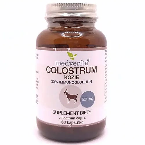 medverita colostrum kozie 500 mg 50 kapsułek