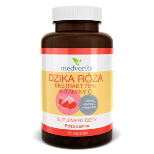 naturalna witamina c z dzikiej róży medverita kapsułki