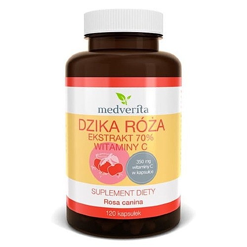 medverita dzika róża witamina c 70 procent 120 kapsułek