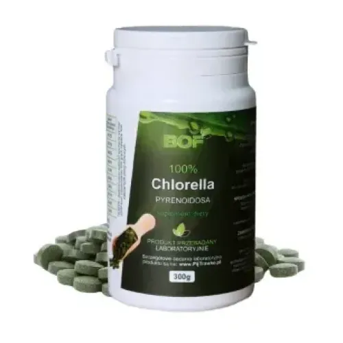 Chlorella Pyrenoidosa BOF – 1200 tabletek, opakowanie 300 g