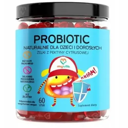 myvita żelki naturalne probiotic 120 szt suplement diety