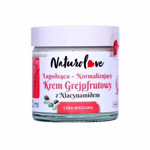 lekki krem z niacynamidem i hydrolatem z imbiru do twarzy