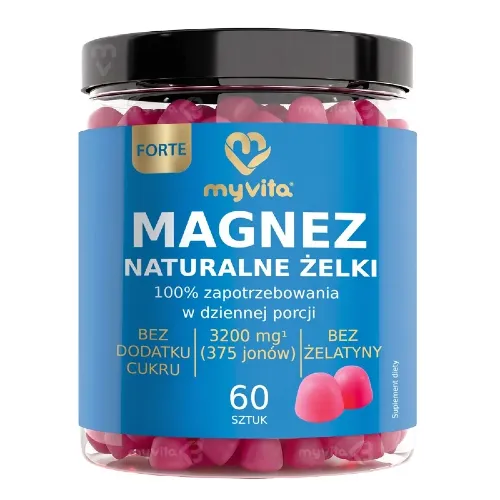 myVita magnez żelki z pektyny cytrusowej 60 sztuk