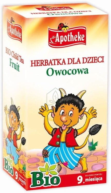 Apotheke Herbatka Dla Dzieci - Owocowa Po 9 Miesiącu BIO 40g (20x2g)
