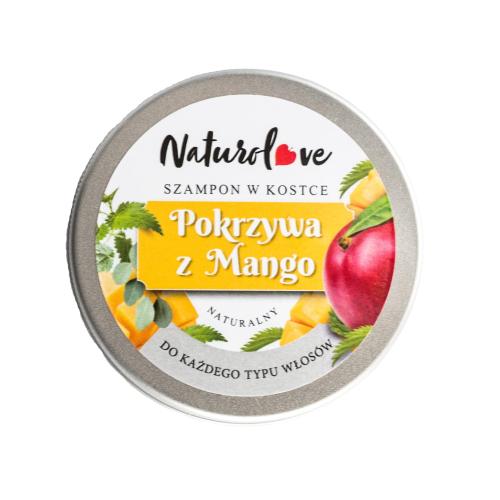 Twardy szampon w kostce Pokrzywa Mango – 65 g